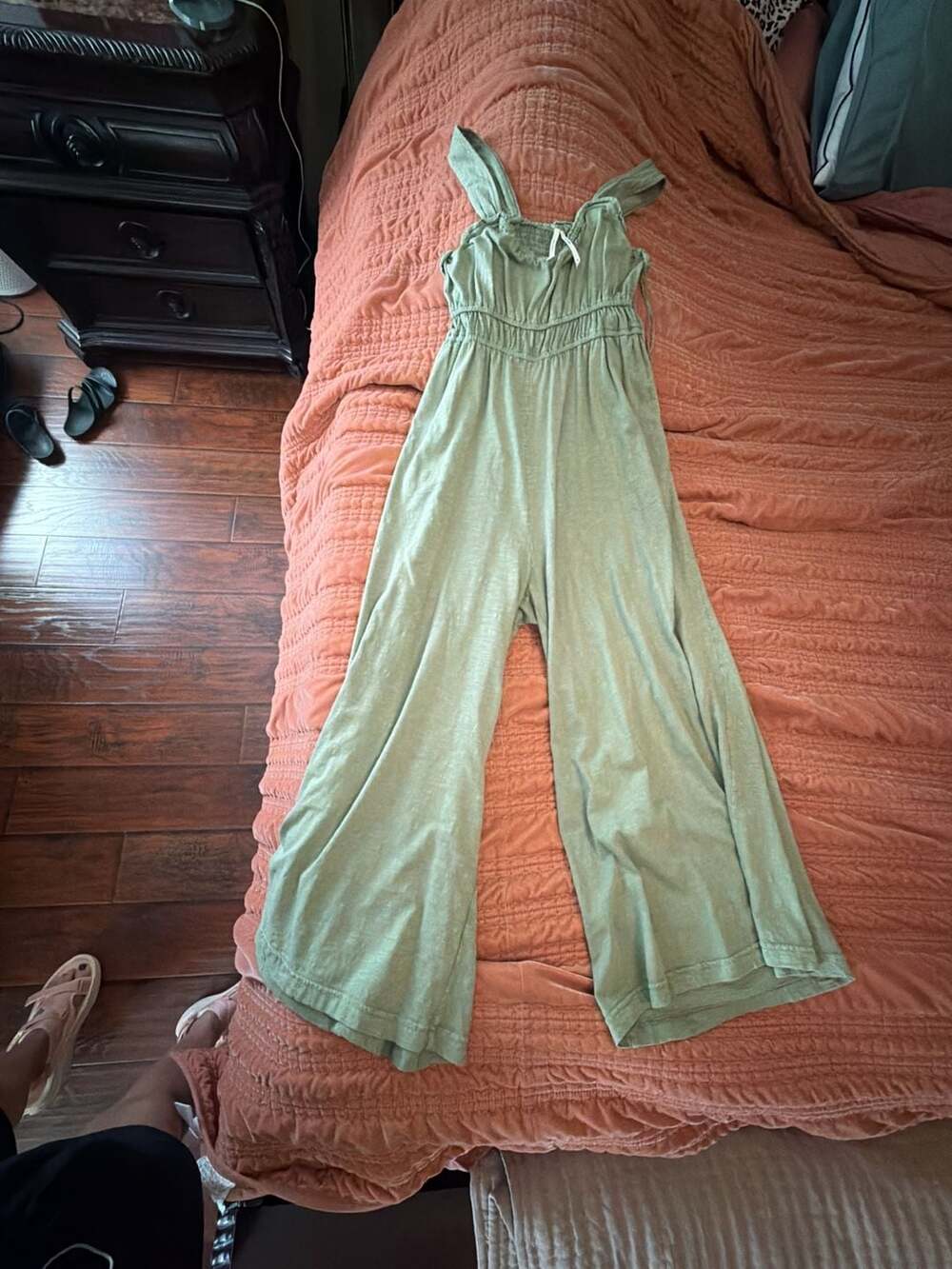 Anthropologie Mare Wide-Leg Jumpsuit Green